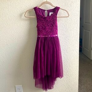 RMLA Girls purple lace dress
